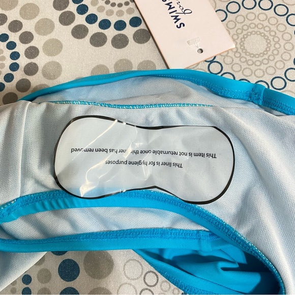 Swimsuits for All Cyan Mid Wash Waist Swim Brief Bikini Bottoms - Picture 2 of 8